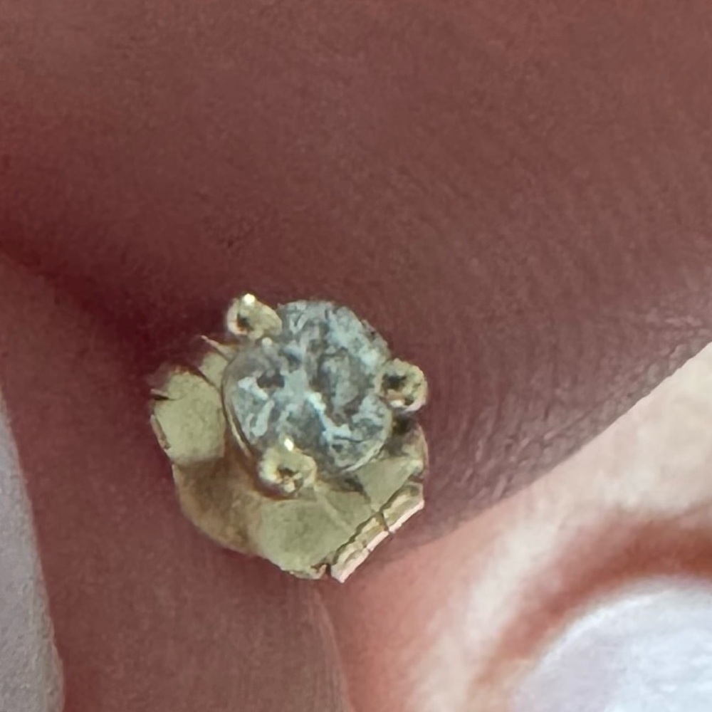 Tiny Diamond Studs - image 3